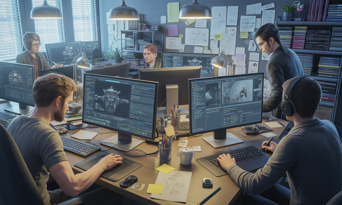 Les coulisses du dĂ©veloppement d’un jeu vidĂ©o dĂ©couvrez les secrets et Ă©tapes clĂ©s du dĂ©veloppement d'un jeu vidĂ©o, de la conception Ă la rĂ©alisation finale.